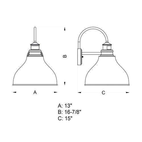 Delano 1-Light Outdoor Motion Sensor in Farmhouse and Barn Style 17 Inches Tall - Picture 3 of 7