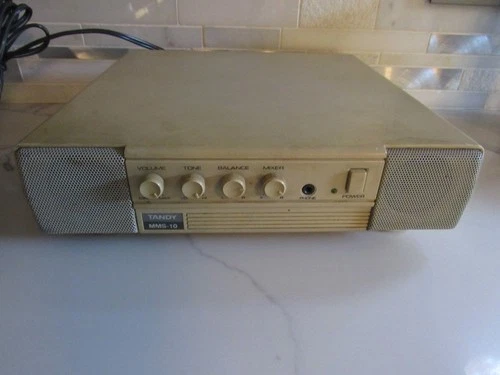 Vintage Tandy MMS-10 Computer Stereo Amp Speaker System/Powers up 1992 video thumbnail