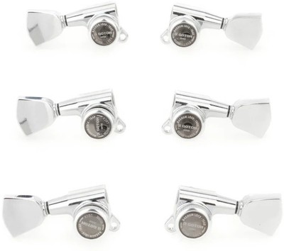 Gotoh SG381-04 MG-T Locking Tuning Machine Set - 3+3 Chrome with Keystone