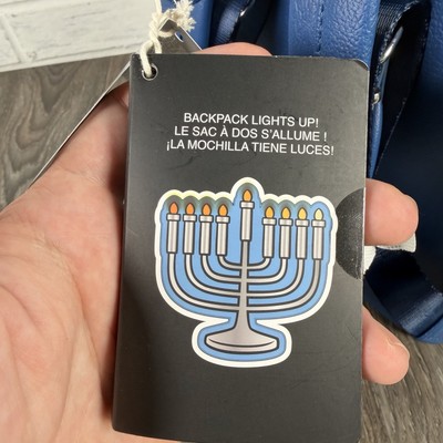 Loungefly Disney Parks Mickey Minnie Mouse Hanukkah Light Up  display picture 2