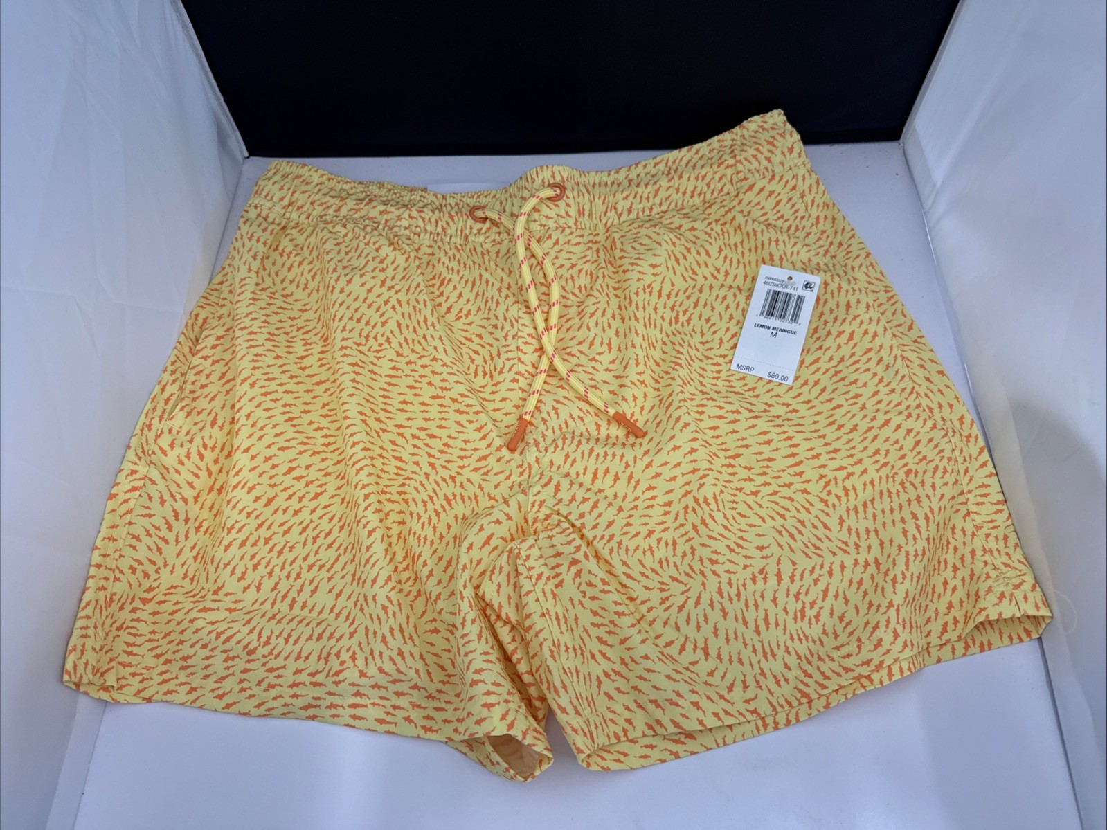IZOD Men's Saltwater Beach Performance Swim Trunks - Yellow 