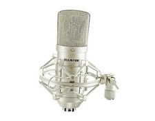 XLR Condenser Microphone Recording Microphone for PC Computer Home - Silver