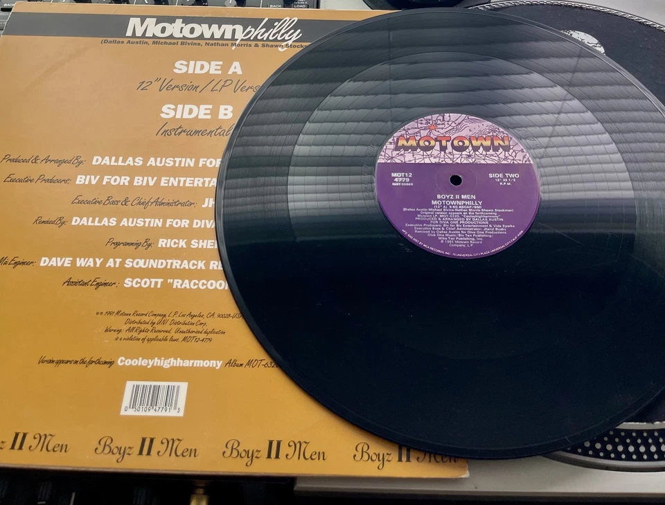 Boyz II Men - Motownphilly Original 1991 Press 12" in Picture Cover VG+/VG+ - Image 3 of 3
