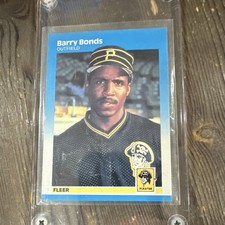 1987 Fleer Barry Bonds Rookie #604 Pittsburgh Pirates Base Set Baseball Card. rookie card picture
