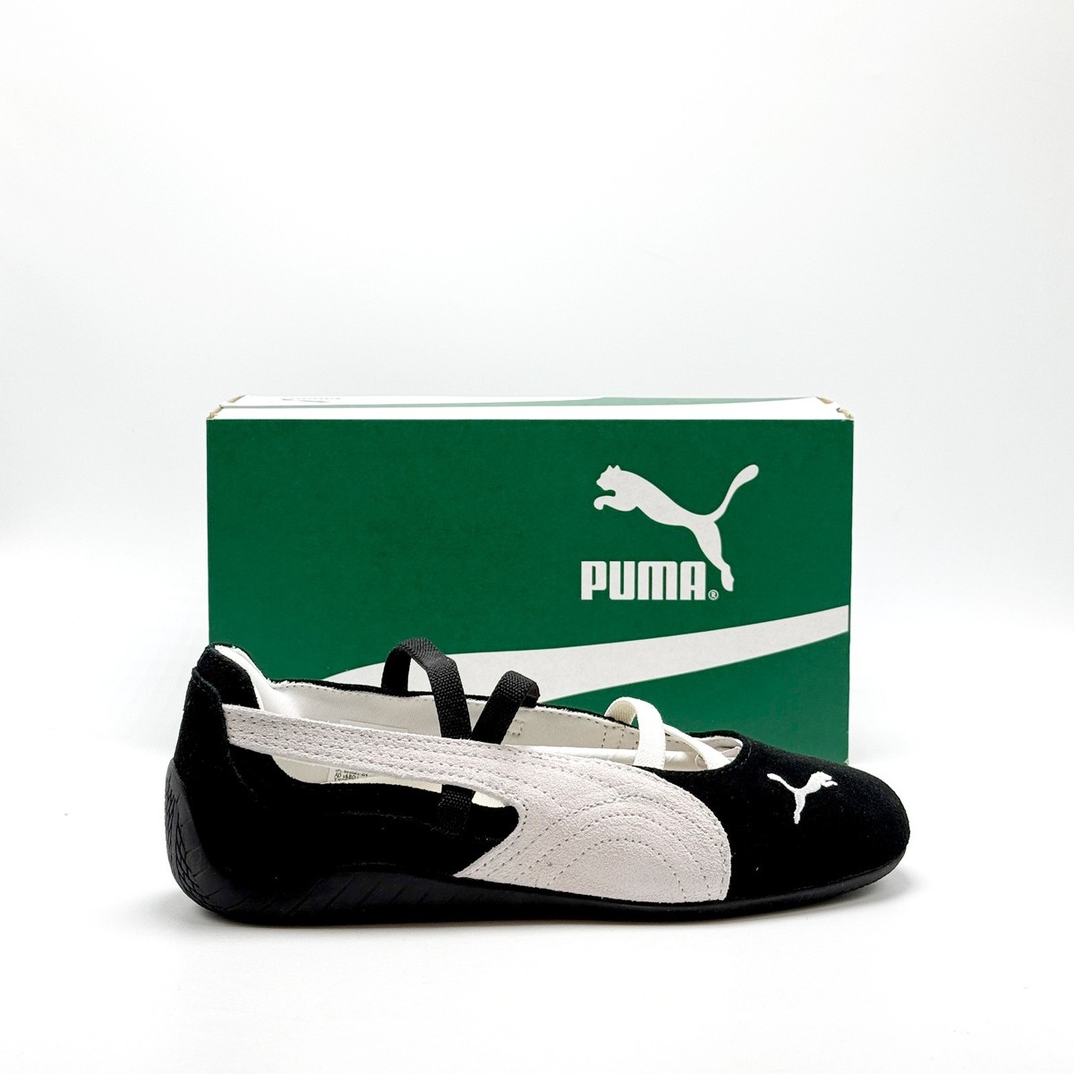 NEW* Women Puma Speedcat Ballet Suede PUMA BLACK / WARM WHITE