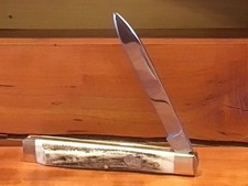 BUCK CREEK GERMAN STAINLESS GENUINE One Blade STAG DOCTORS DRS KNIFE