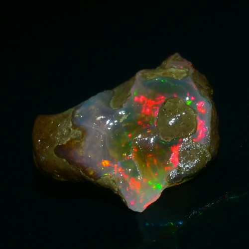 Natural White Opal Rough 28.85 CTS, Ethiopian Welo Opal Raw Gemstone For Jewelry - Picture 4 of 11