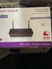Netgear AC750 WiFi ADSL Modem Router Compatible With All WiFi Devices New in box