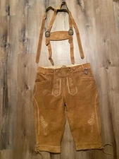 Authentic Bavarian Lederhosen  Cowhide Suede for  Men Oktoberfest  German Outfit