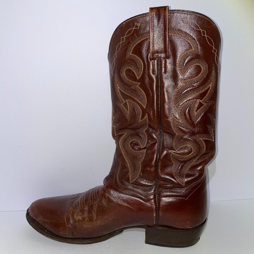 Stivali da cowboy Dan Post da uomo taglia 9,5 stile pelle marrone CP 2111 - Foto 2 di 13