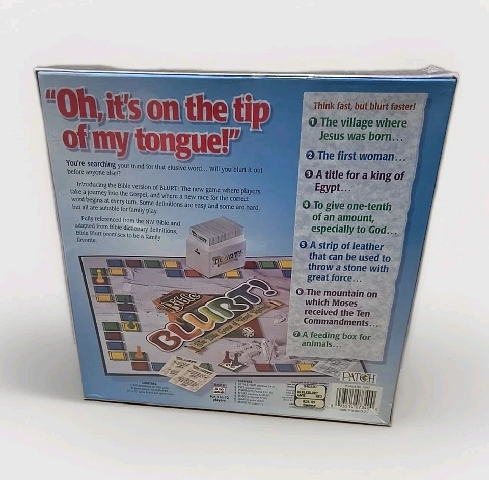 БИБЛЕЙСКИЙ БУЛЬВАР! 2001 БИБЛЕЙСКАЯ ИГРА СЛОВЕСНЫЕ ГОНКИ! - Изображение 2 из 3