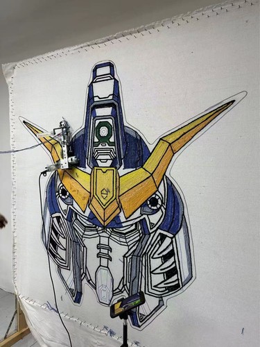Gundam Deathscythe Mobile Suit Face Anime Custom Handmade Tufted Large ...