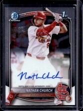 2025 Bowman Chrome Nathan Church Auto Autograph 1st Prospect #CPA-NCH Cardinals