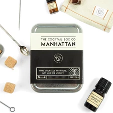 Manhattan Cocktail Kit - Handcrafted Mixology Set for Him or Her - 1 Kit