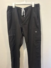 FIGS Cairo Cargo Scrubs Pants Men's XXL Black Nursing Medical