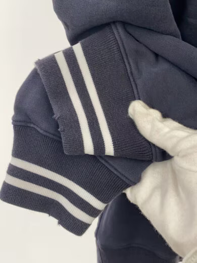 PRADA 24 model faded logo sweatshirt/ size M/ cotton/ NVY/ UJL69B thumbnail 6