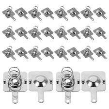 30 Sets AA Battery Contact Springs, Iron Battery Terminal Plates, Negative to