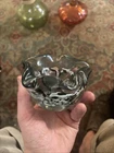 Murano Amberina Vintage Heavy Glass Ashtray Candy Dish
