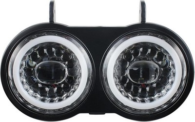 Buell XB Motorcycle LED Headlight Dual Halo White