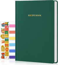 Recipe Book to Write in Your Own Recipes Hardcover Blank Recipe Books 75 Recipes