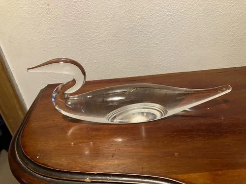 Steuben Glass Shore Bird Signed Not Hand Cooler