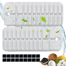 40 Packs for Petlibro Cat Water Fountain Filters Replacement, Compatible with Pe