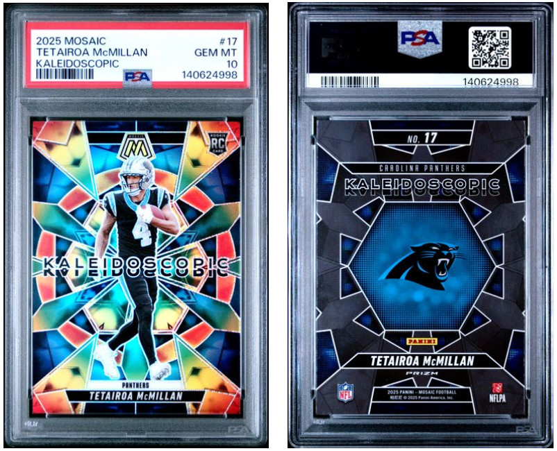 Tetairoa McMillan Panini Mosaic Kaleidoscopic #17 Base
