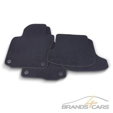 THOMATEX TEXTIL FUßMATTEN-SET SAMTVELOURS FÜR VW GOLF VI 6 CABRIO SCHWARZ 4-tlg 