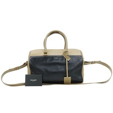 Saint Laurent Two-Tone Duffle 2-Way Bag