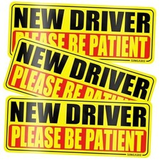 Magnet for Car, Please Be Patient 3Pcs Magnetic Reflective Novice New Driver