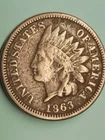 1863 Indian Head Cent Copper Nickel VG Civil War Era