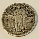 1917-P  "Type 1"  Standing Liberty  Quarter Dollar