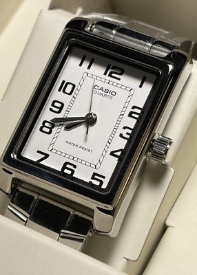 CASIO LTP-1234PD-7BEG Stainless Steel White Square Watch