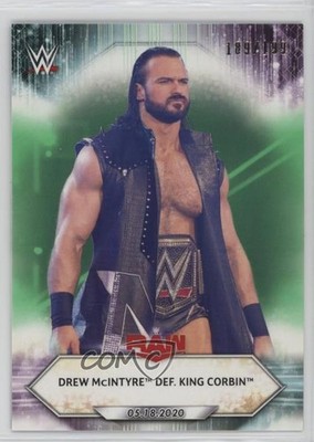 2021 Topps WWE Raw Light Green /199 Drew McIntyre def King Corbin #75 1hp7