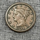 Photo of a 1844-P Large Cent from an eBay listing that sold on Jul 18, 2026