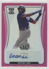 2020 Leaf Metal Draft Pink Rainbow 1/20 Bayron Lora #BA-BL1 Auto 0m68