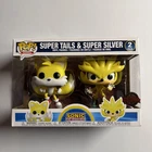 Funko Pop Games SUPER TAILS & SUPER SILVER Sonic The Hedgehog 2 Pack BOX DAMAGE