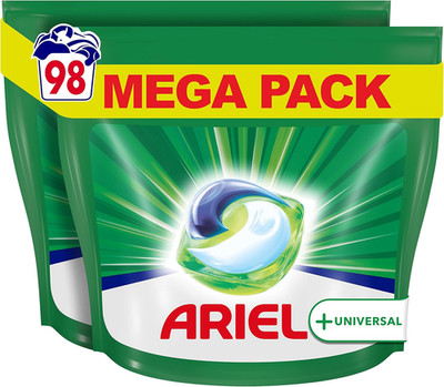 Ariel Waschmittel Pods All-In-1, 98 Waschladungen (2 X 49) Universal Frischer Wä