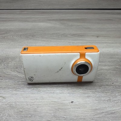 Vintage Flip Video F260N Flash Media Pocket Camcorder Orange #12