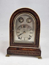 MINIATURE WALNUT QUARTER CHIME  BRACKET CLOCK W&H