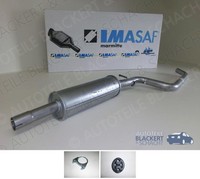 Imasaf Auspuff Mitteltopf+Anbauteile für Seat Altea+Xl+Leon+Toledo 1.6+LPG
