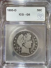 1895 O Barber Half Dollar ICG G-6 IDC Verified