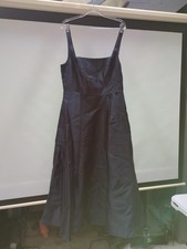 Adrianna Papell Women's Mikado Ankle Dress, Midnight