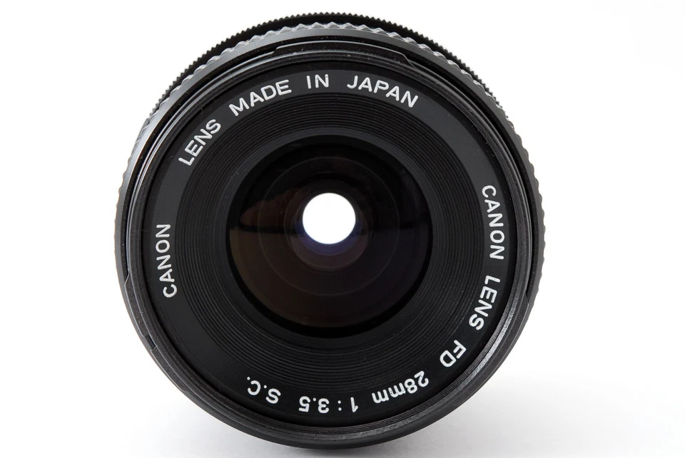 probado【!!¡COMO NUEVO!!】Canon FD 28mm f3.5 s.c. Lente gran angular MF de JAPÓN Foto 4 de 4