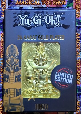 Yugioh Jinzo Limited Edition 24 Karat Gold Plated Metal Card New