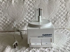 Cuisinart Mini-Prep Food Processor 2 Speed DLC-1TX Type 21 Base White TESTED