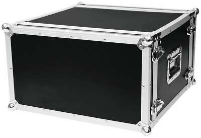Effektrack 6 HE 19'' DJ Studio Rack Case Flightcase, 38cm tief schwarz Verstärker