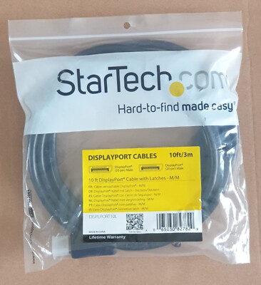 StarTech 10 Fuß/3 m DisplayPort Kabel mit Verriegelungen M/M - schwarz