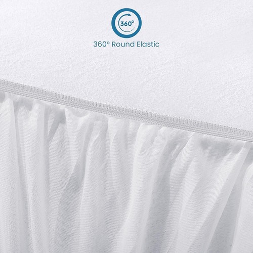 New Waterproof Mattress Cover Protector Fitted Wet Sheet Bedcover Non-Allergenic - Picture 96 of 123