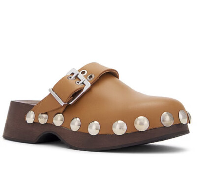 GANNI Leather Studded Wood Clogs Mules Sz EU40 $425 | eBay